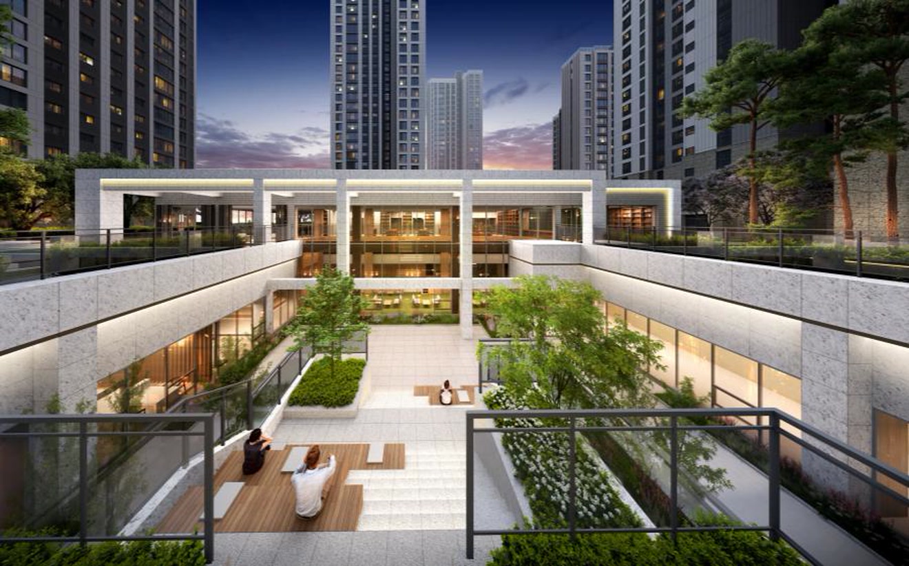 1,783세대 대단지 자이 클럽자이안(1단지) 투시도